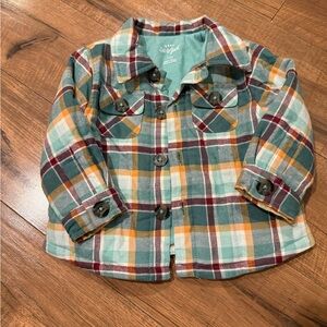Cat & Jack Multicolor plaid Shacket toddler